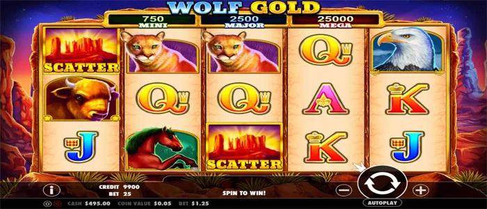 Bonus & Fitur Slot Wolf Gold